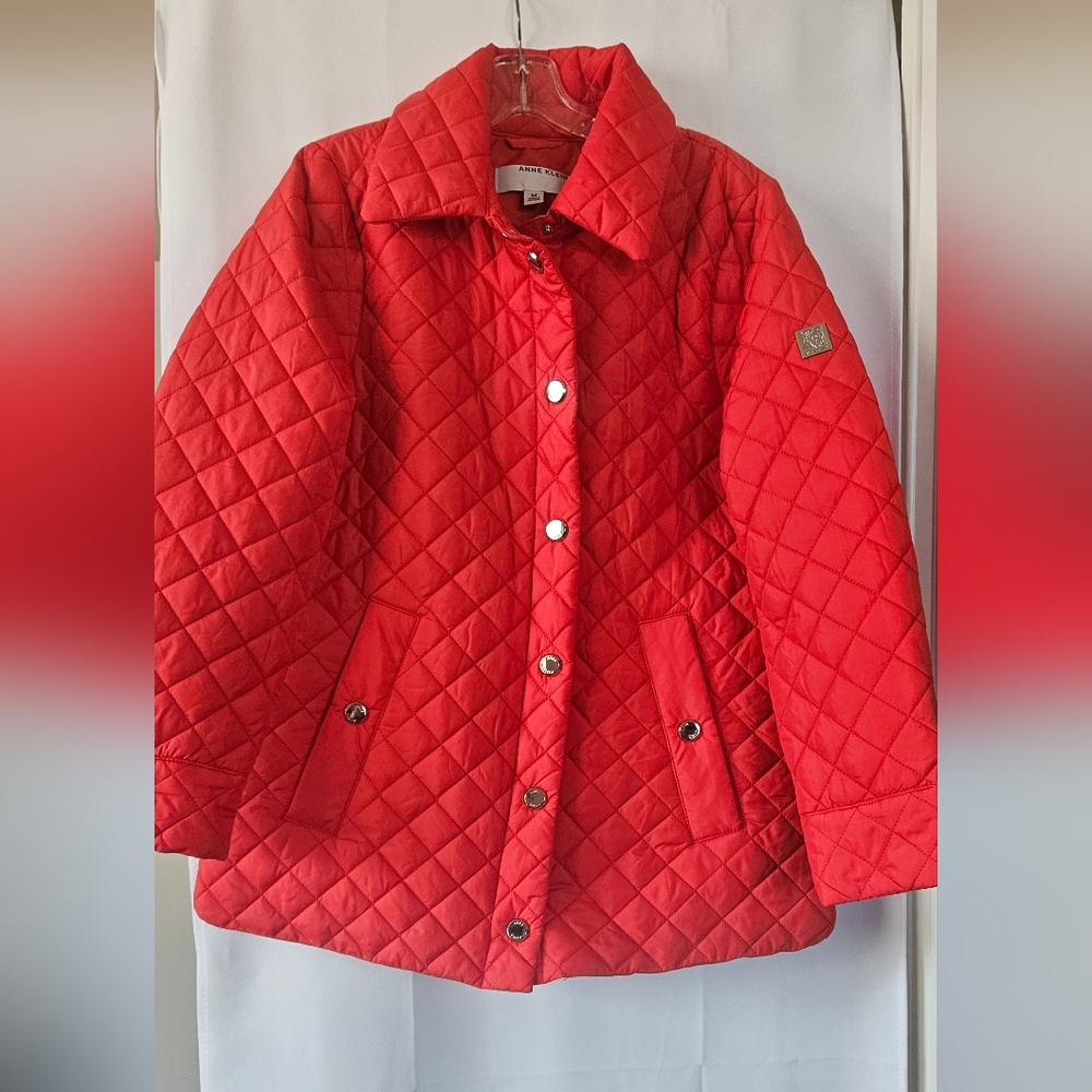 Ann Klein Womens Quilted Jacket‎ Size M